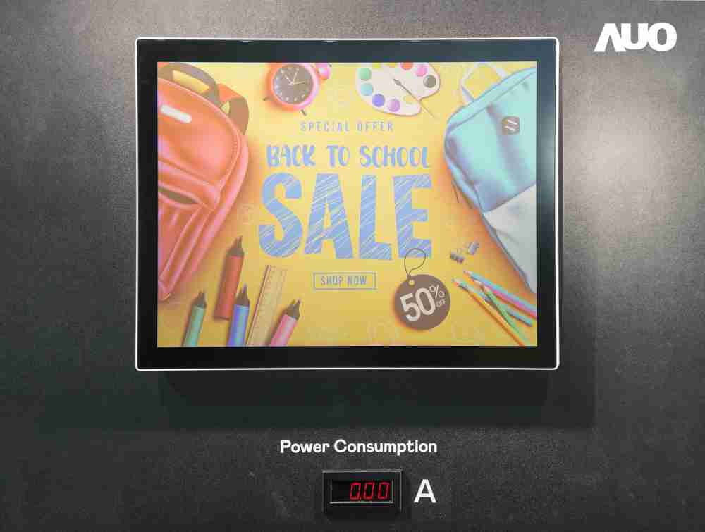 红龙扑克展示胆固醇液晶超低耗能户外全彩显示器，，，，ChLC（胆固醇液晶）以双稳态技术使静态显示零功耗，，，，具省电、、、高彩度、、环保的特性，，还整合软硬件系统解决方案，，，可透过单一云端平台管理